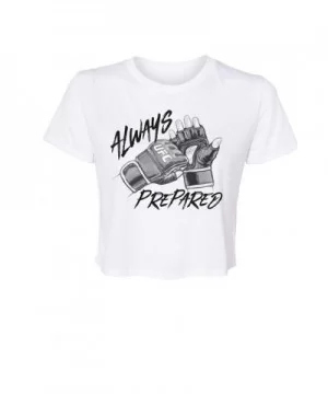 Women's UFC Always Prepared T-Shirt - White $10.08 WOMEN'S