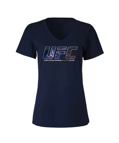 Women's UFC New York City T-Shirt - Navy $6.00 WOMEN'S