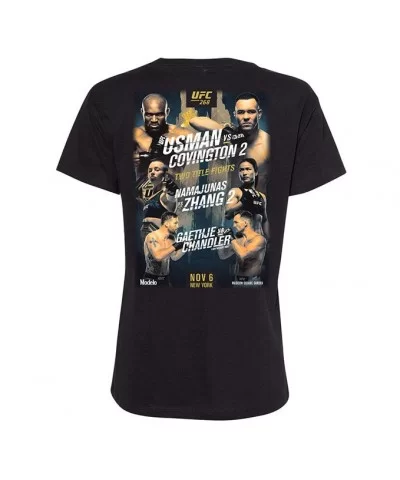 Women's UFC 268 Event T-Shirt - Black $4.20 WOMEN'S