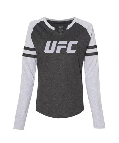 Women's UFC Long Sleeve T-Shirt - Vintage Heather $15.84 WOMEN'S