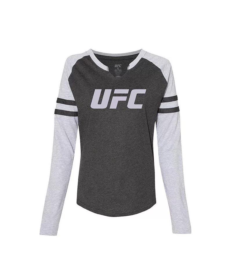 Women's UFC Long Sleeve T-Shirt - Vintage Heather $15.84 WOMEN'S