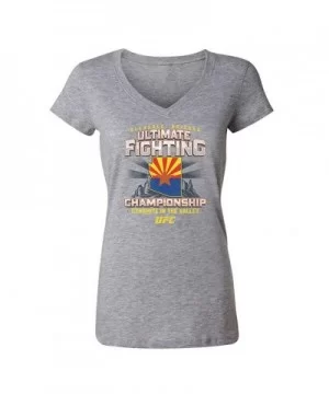 Women's UFC Glendale City T-Shirt - Grey $4.08 WOMEN'S