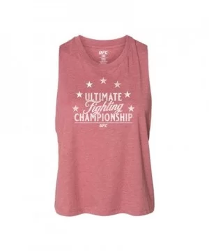 Women's UFC Cropped Tank Top - Mauve $7.80 WOMEN'S