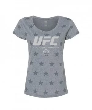 Women's UFC Stars T-Shirt - Grey $7.68 WOMEN'S