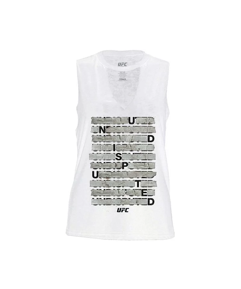 Women's UFC Undisputed Tank Top - White $9.80 WOMEN'S