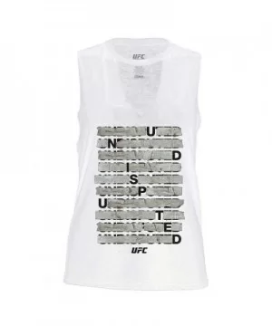 Women's UFC Undisputed Tank Top - White $9.80 WOMEN'S