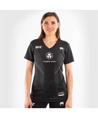 UFC VENUM Authentic Fight Night Women's Walkout Jersey - Black $14.72 WOMEN'S