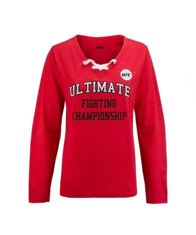 UFC Women's Lace Up Long Sleeve T-Shirt $6.08 WOMEN'S