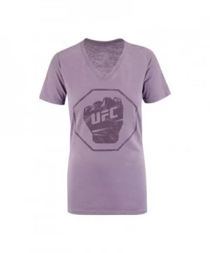 UFC Women's Distressed V-Neck - Vino $2.11 WOMEN'S