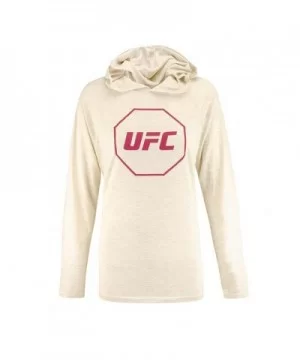 UFC Women's Hooded Long Sleeve T-Shirt - Grey $6.40 WOMEN'S