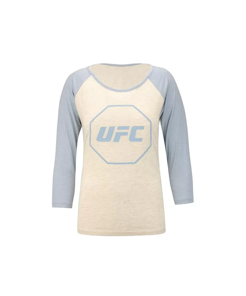 UFC Women's Raglan T-Shirt- Grey/Light Blue $2.88 WOMEN'S