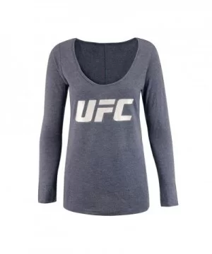 UFC Women's Scoop Foil Long Sleeve T-Shirt - Navy $3.92 WOMEN'S