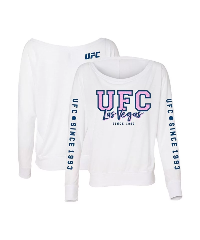 Women's UFC LV 1993 Drop Shoulder Long Sleeve T-Shirt $7.44 WOMEN'S