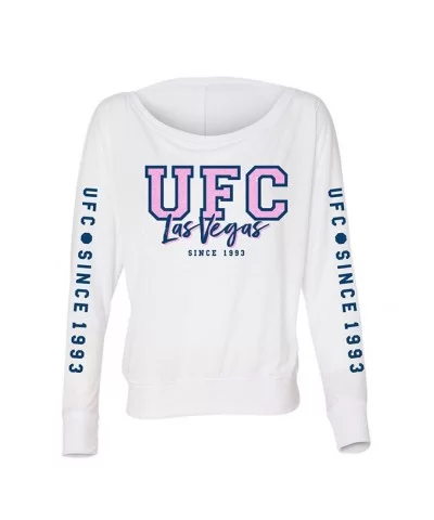 Women's UFC LV 1993 Drop Shoulder Long Sleeve T-Shirt $7.44 WOMEN'S