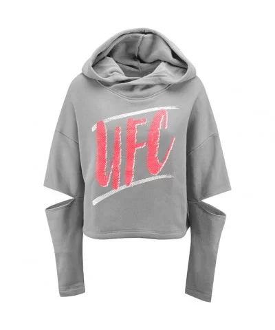 Women's Storm UFC Cut-Sleeve Pullover Hooded Fleece $13.76 WOMEN'S