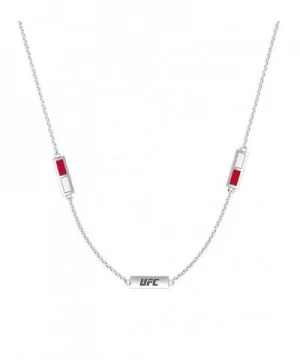 UFC Elements Red & White Enamel Necklace in Sterling Silver $70.40 WOMEN'S