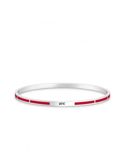 UFC Elements Red Enamel Bangle in Sterling Silver $44.40 WOMEN'S