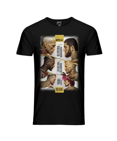 Men's UFC 280 Oliveira vs Makhachev Event T-Shirt - Black $9.80 MEN'S