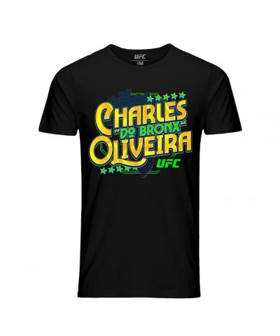 Men's UFC Charles "Do Bronx" Oliveira Graphic T-Shirt - Black $10.08 MEN'S