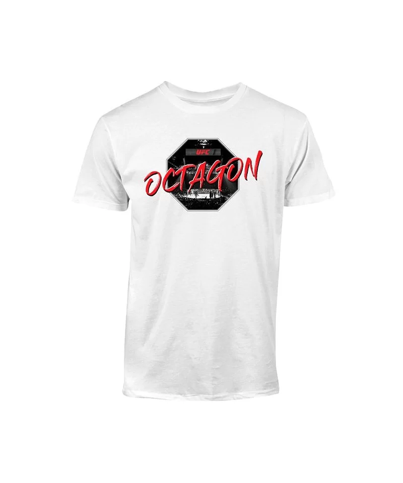 Men's UFC Octagon Photo T-Shirt - White $11.76 MEN'S