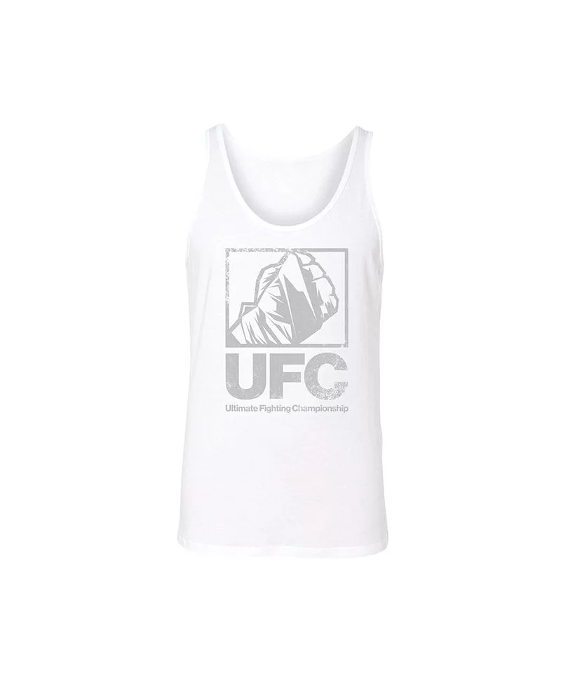 Men's UFC Wrapped Fist Tank Top - White $13.16 MEN'S