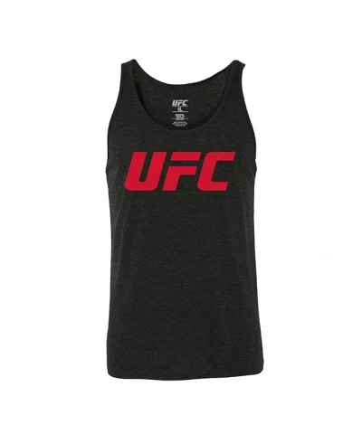 Men's UFC Logo Tank Top - Black $10.32 MEN'S