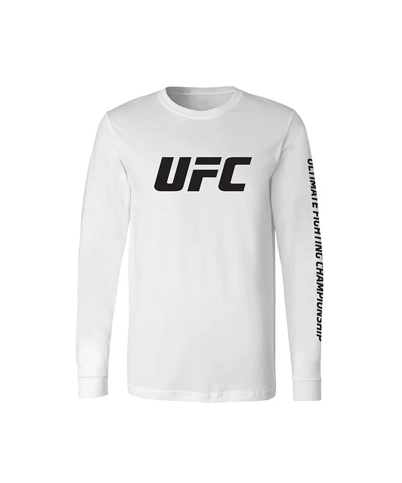 Men's UFC Logo Long Sleeve T-Shirt - White $10.36 MEN'S