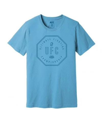 Men's UFC "Simple Octagon" T-Shirt - Blue $10.36 MEN'S