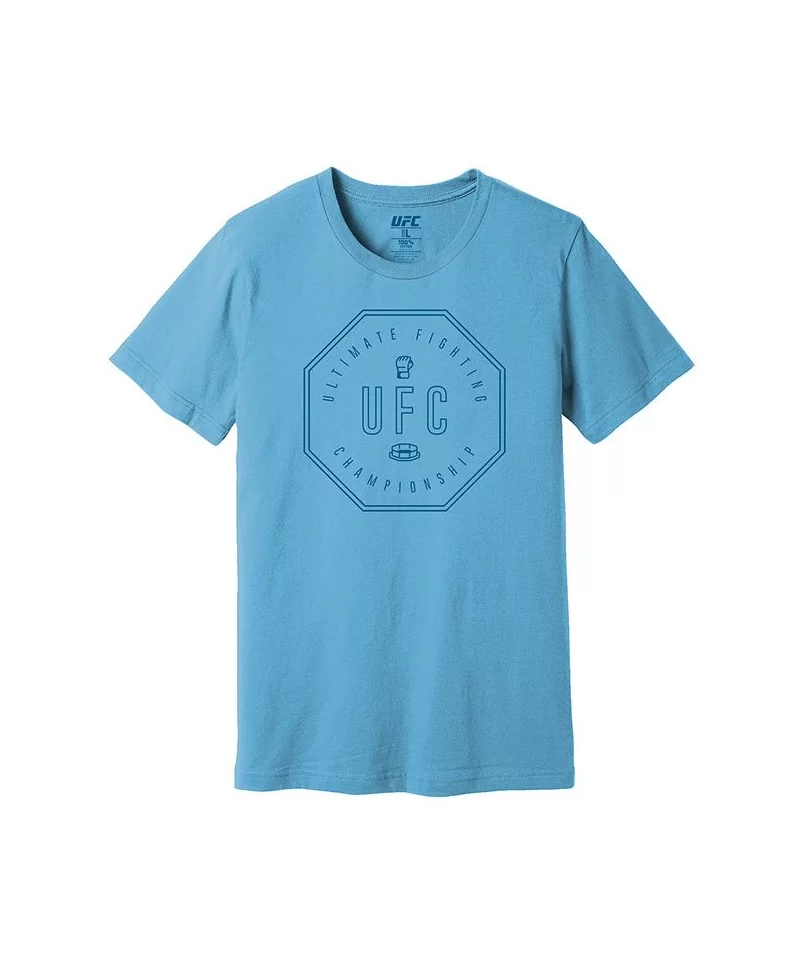 Men's UFC "Simple Octagon" T-Shirt - Blue $10.36 MEN'S