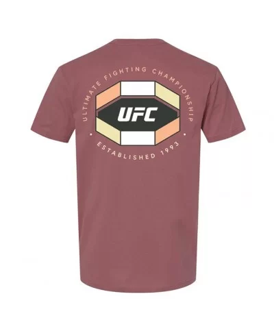 Men's UFC "3D Octagon" T-Shirt - Mauve $11.20 MEN'S