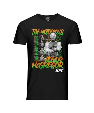 Men's UFC Conor "The Notorious" McGregor Collage T-Shirt - Black $12.60 MEN'S