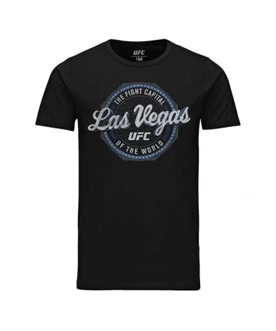 Men's UFC Las Vegas Fight Capital T-Shirt - Black $13.72 MEN'S