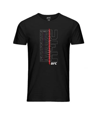 Men's UFC Line Mark Graphic T-Shirt - Black $10.08 MEN'S