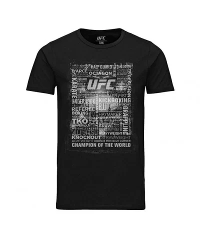 UFC Terminology All Over Print Black T-Shirt $10.36 MEN'S