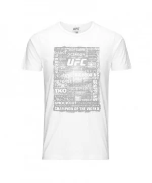 UFC Terminology All Over Print White T-Shirt $12.04 MEN'S