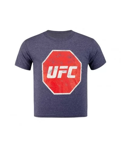 UFC Junior Distressed T-Shirt - Denim Snow Heather $16.00 KID'S