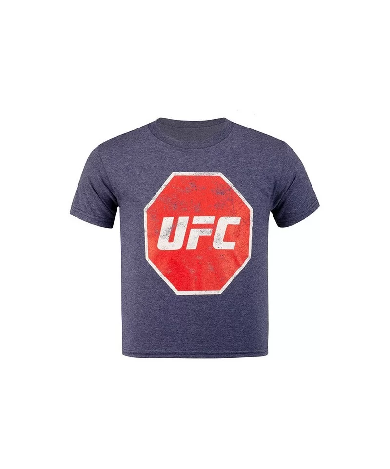 UFC Junior Distressed T-Shirt - Denim Snow Heather $16.00 KID'S