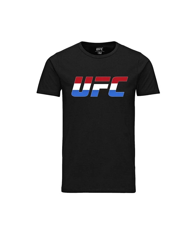 Men's UFC Netherlands Country Logo T-Shirt - Black $12.04 MEN'S