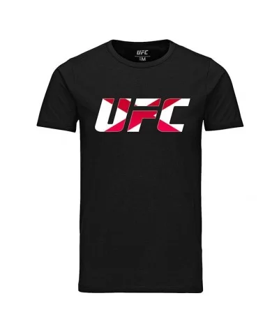 Men's UFC Northern Ireland Country Logo T-Shirt - Black $10.64 MEN'S