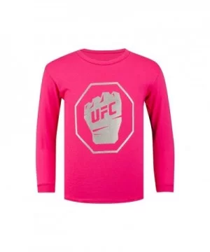 UFC Kids' Long Sleeve T-Shirt - Foil - Pink $4.00 KID'S