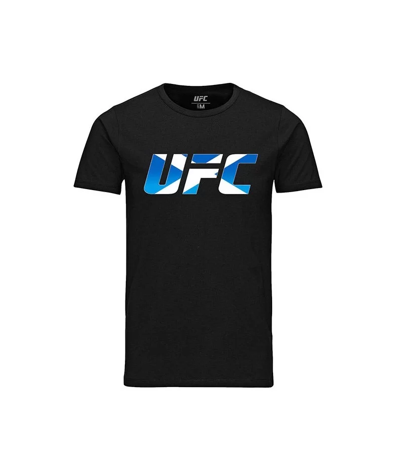 Men's UFC Scotland Country Logo T-Shirt - Black $8.96 MEN'S