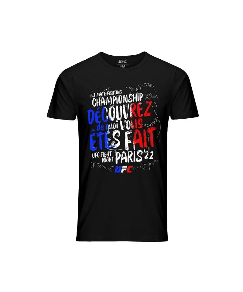 Men's UFC Fight Night Paris City T-Shirt - Black $9.52 MEN'S