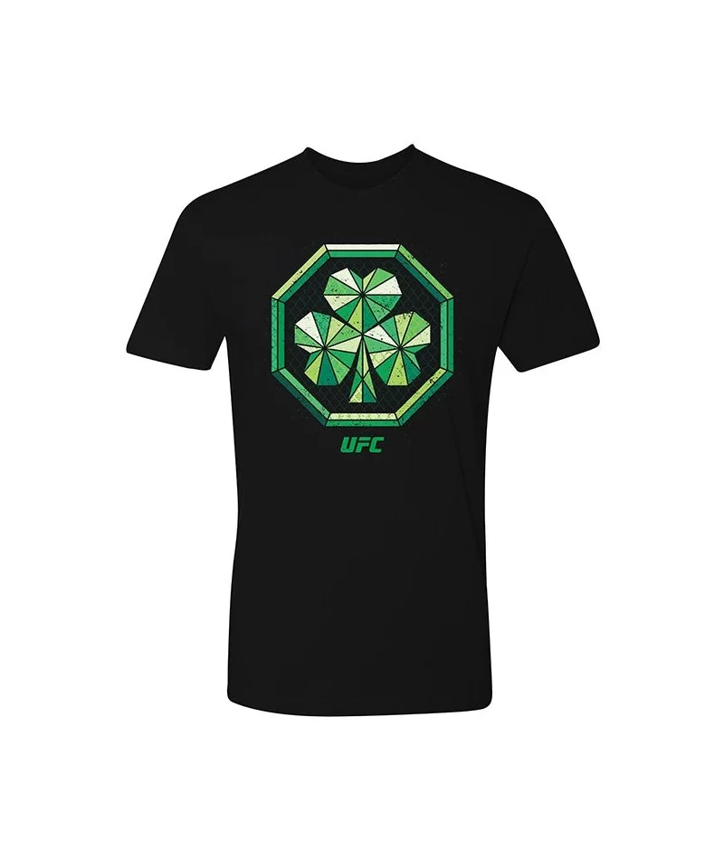 Men's UFC Geo Shamrock T-Shirt - Black $8.40 MEN'S