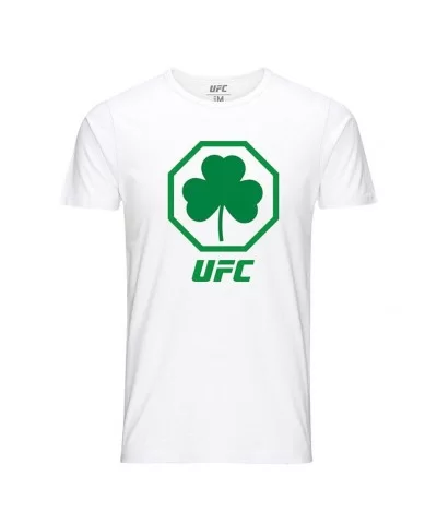 Men's UFC St. Patrick's Day Shamrock T-Shirt - White $10.08 MEN'S