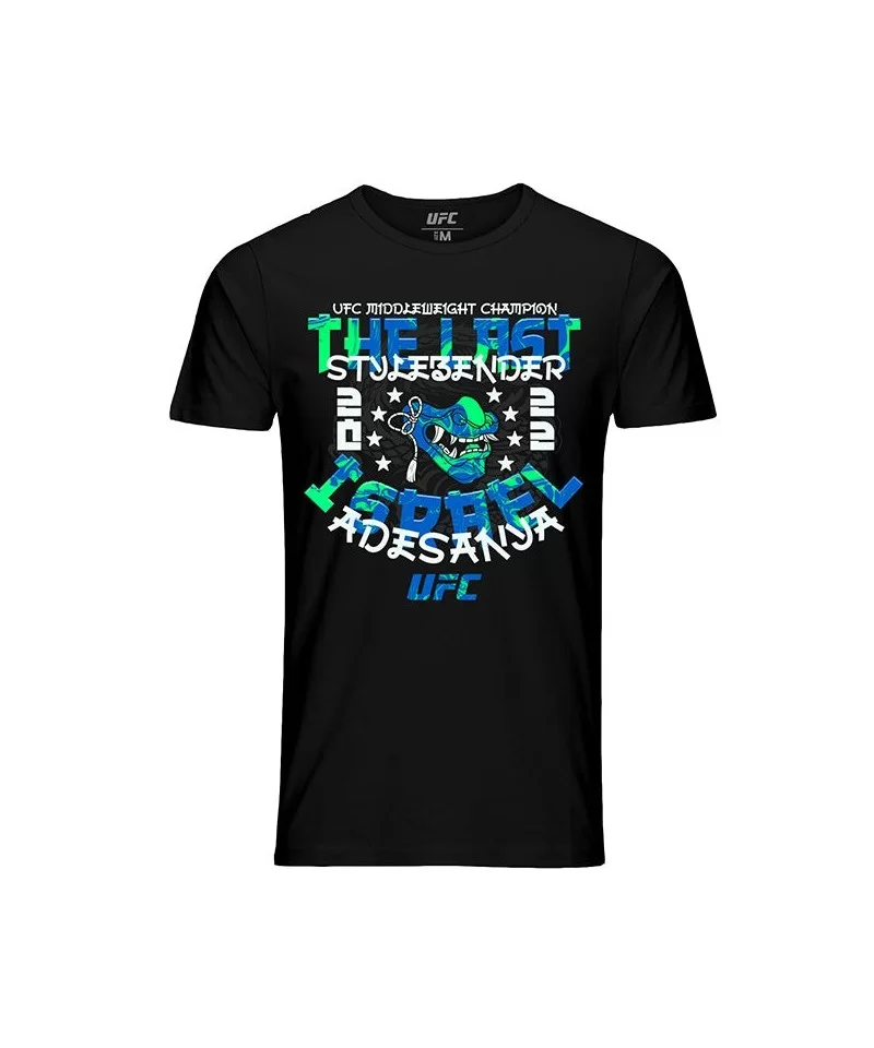 Men's UFC Israel "The Last Stylebender" Adesanya Anime Script T-Shirt - Black $10.64 MEN'S