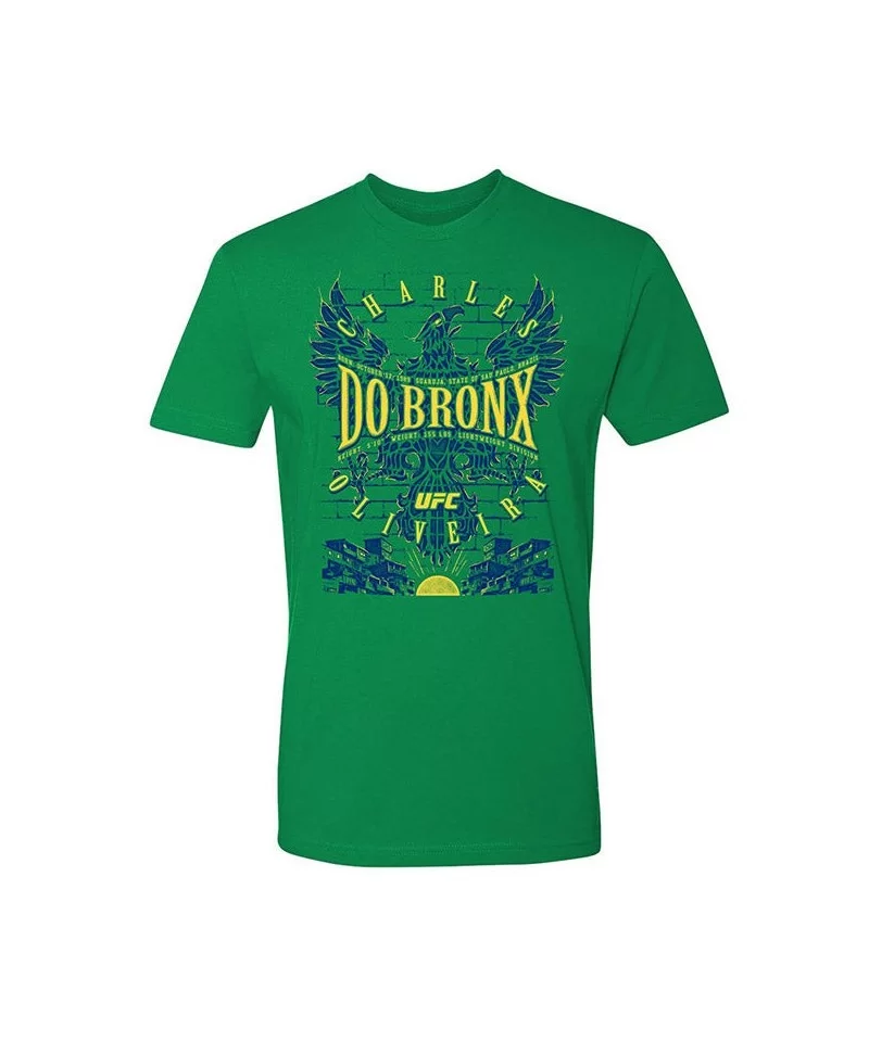 Men's UFC Charles "Do Bronx" Oliveira T-Shirt - Green $11.20 MEN'S