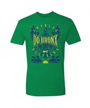 Men's UFC Charles "Do Bronx" Oliveira T-Shirt - Green $11.20 MEN'S