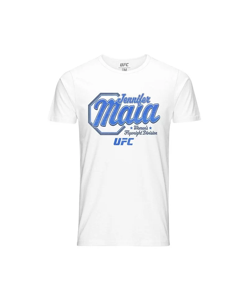 Men's UFC Jennifer Maia Script T-Shirt - White $9.80 MEN'S