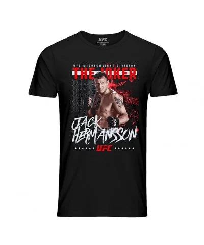 Men's UFC Jack "The Joker" Hermansson Photo Collage T-Shirt - Black $9.52 MEN'S