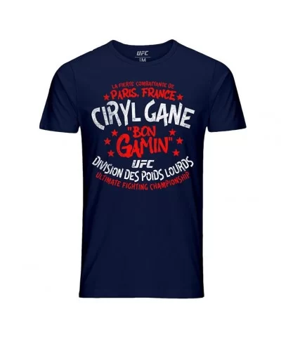 Men's UFC Ciryl "Bon Gamin" Gane Crest T-Shirt - Navy $8.40 MEN'S